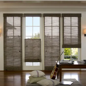 Motorized Natural Woven Shades