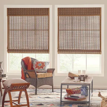 Motorized Woven Bamboo Shades