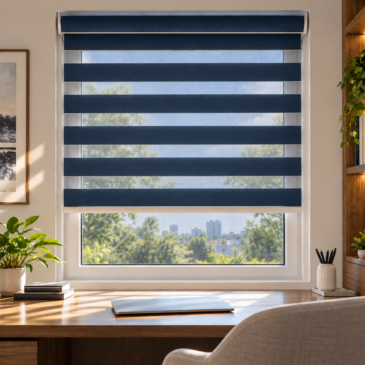 Zebra blinds light control preview