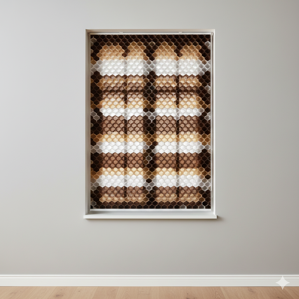 Double cell honeycomb blind