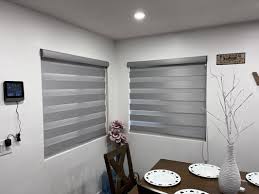 Twilight blinds installation in modern home
