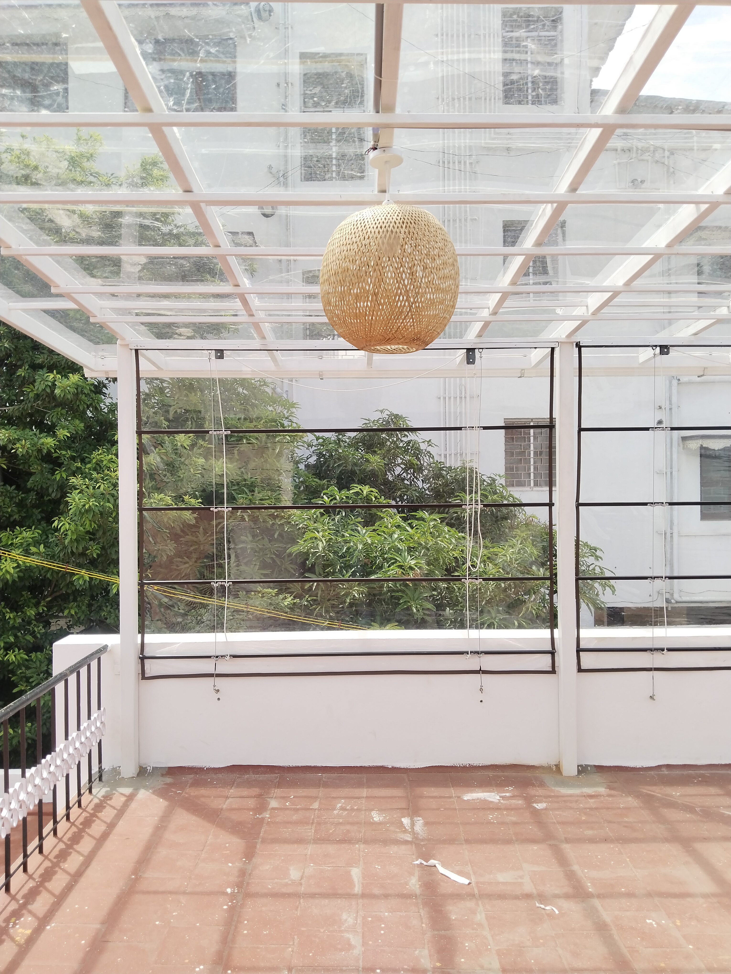 Transparent PVC Balcony Blinds