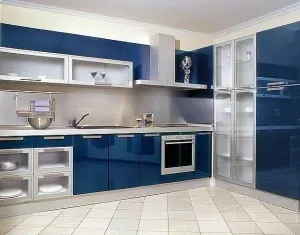 Dark Blue Kitchen Cabinets